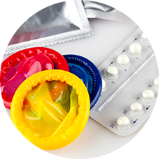 Contraceptive pills and condoms