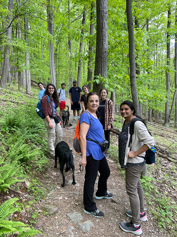Le Pichon Lab group photo - on a hike.